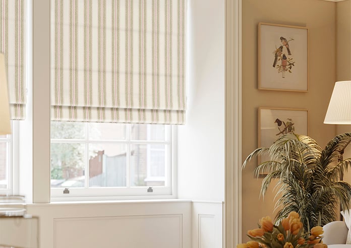 Noble Stripe, Moss - Twist&Fit Roman Blind - Image 5